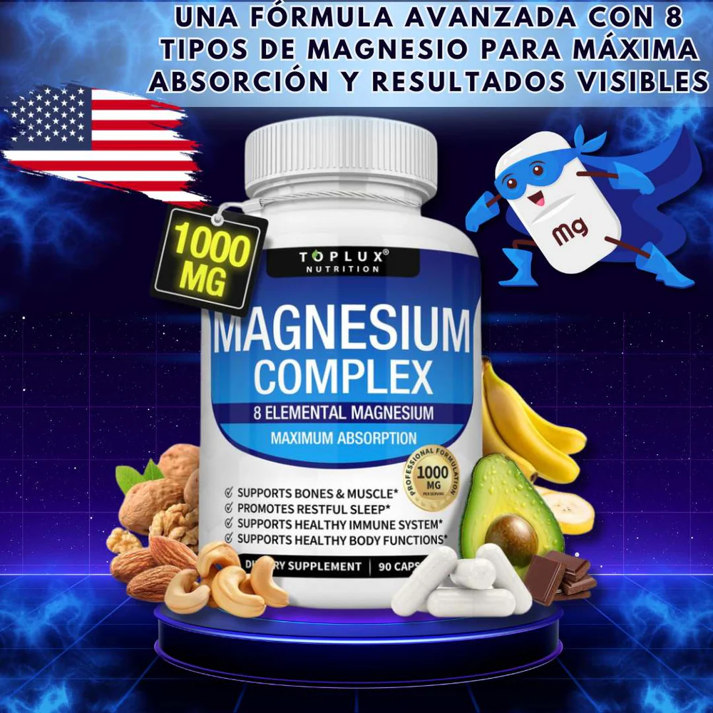 Magnesium Complex 8 EN 1 / 90 capsulas -Últimas 7 Unidades 🔥