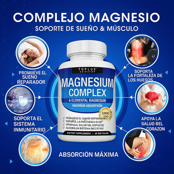 Magnesium Complex 8 EN 1 / 90 capsulas -Últimas 7 Unidades 🔥